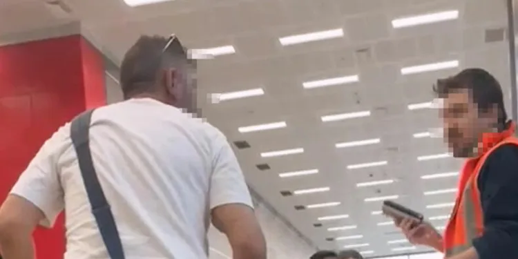 Yanlış perona giren yolcu ortalığı karıştırdı