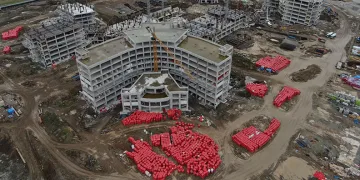 Trabzon Şehir Hastanesi’nin inşaatı yükseliyor