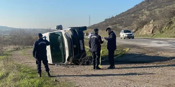 Balıkesir’de kaza; 1 ölü 8 yaralı