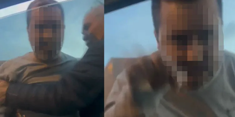 Öfkeli sürücü yol kesip çocuğa küfür etti
