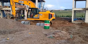 Villa inşaatında toprak kayması
