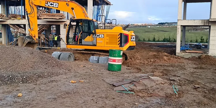 Villa inşaatında toprak kayması
