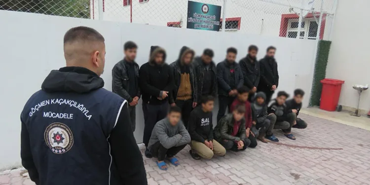 Konya’da 13 düzensiz göçmen yakalandı