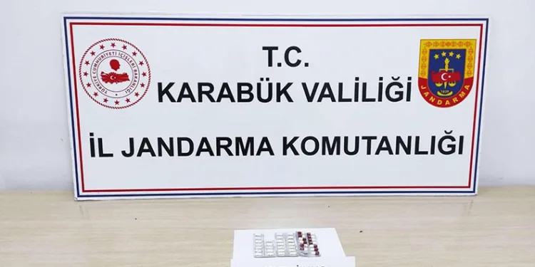 Karabük’te 39 uyuşturucu hap ele geçirildi