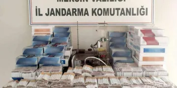 Mersin’de 100 bin kaçak makaron ele geçirildi