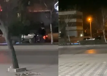 İnegöl’de yakıtı biten aracı böyle götürdüler