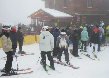 Uludağ sömestr tatilinde doldu taştı