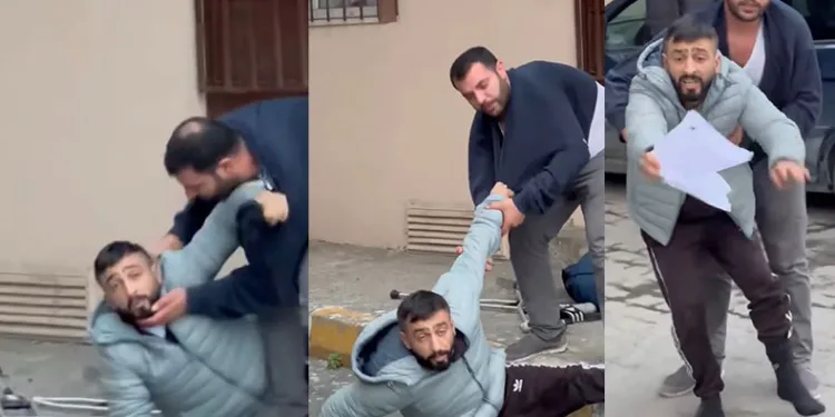 Büyü yapıldığını iddia ederek kendini yerden yere attı