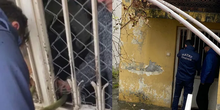 Anahtarını kaybeden yaşlı kadın evinde mahsur kaldı
