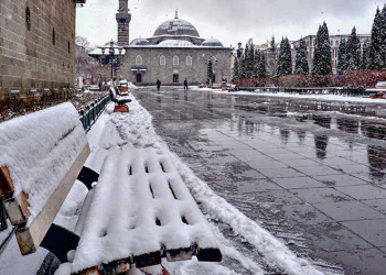 Erzurum’dan kar manzaraları