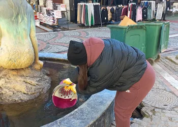 Edirne kuru ayaza teslim oldu, havuzlar dondu