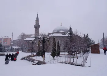Erzurum’da kar yağışı etkili oluyor