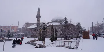 Erzurum’da kar yağışı etkili oluyor