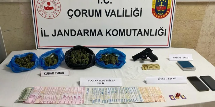 Çorum’da uyuşturucu operasyonu