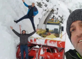 Artvin’in Camili bölgesinde karla mücadele sürüyor