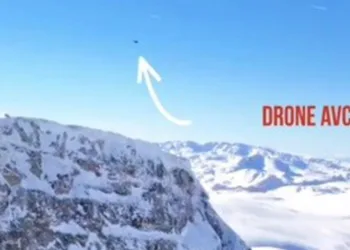 Erzincan’da kartal drone avladı