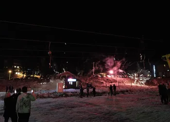 Uludağ’da yeni yıl buruk kutlandı