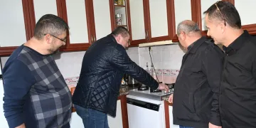 İlk ateşi Başkan Nuri Tekin yaktı