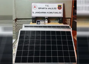 Güneş paneli hırsızı yakalandı