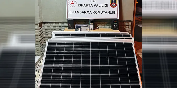 Güneş paneli hırsızı yakalandı