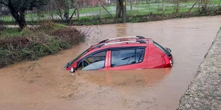 Aşırı yağış sonrası ovayı su bastı