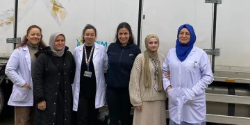 Çalışan kadınlara önce eğitim sonra tarama yapıldı