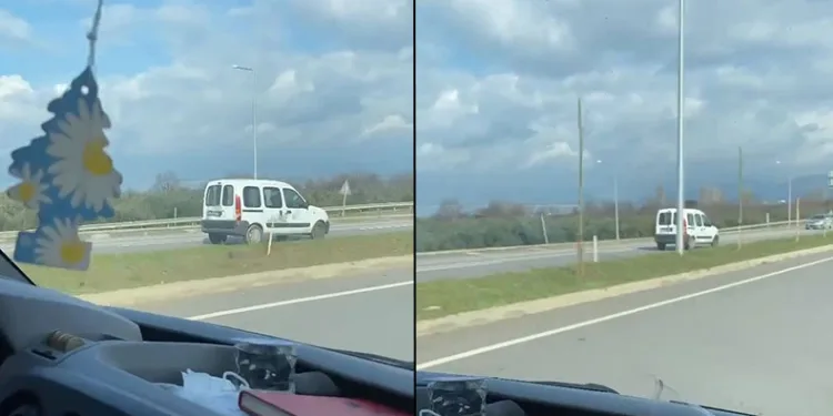 Ters şeritten giderek faciaya davetiye çıkardı