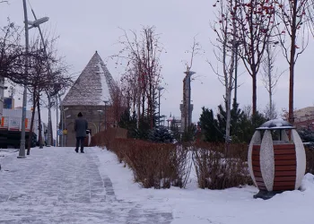 Erzurum’da soğuk hava ve kar etkili oluyor
