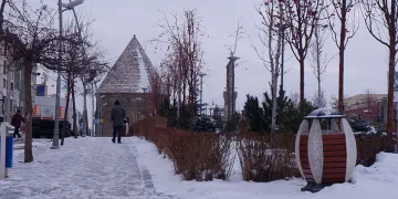 Erzurum’da soğuk hava ve kar etkili oluyor