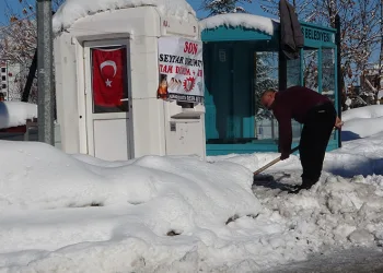 Bitlis’te 15 köy yolu kardan dolayı kapalı