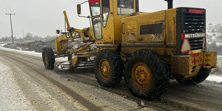 Edirne’de karla mücadele çalışmaları