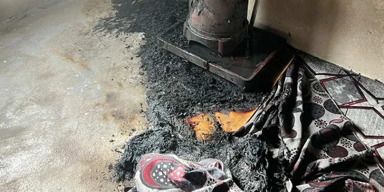 1,5 yaşındaki çocuk dumandan zehirlendi