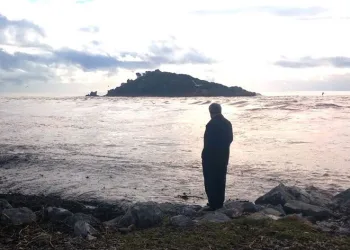 Yağmur suyu denizi kahverengiye çevirdi