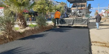 Bodrum Mumcular’da Sıcak Asfalt Çalışması