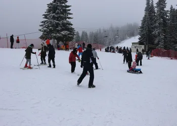 Ilgaz Dağı’nda yarıyıl tatili yoğunluğu