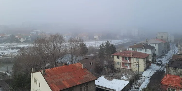 Kars’ta yoğun sis