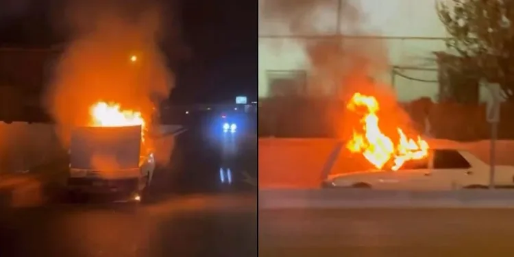 Bursa’da seyir halindeki otomobil alev topuna döndü