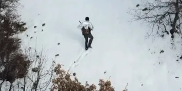 Tunceli’de kaçak avcı, drondan kaçamadı