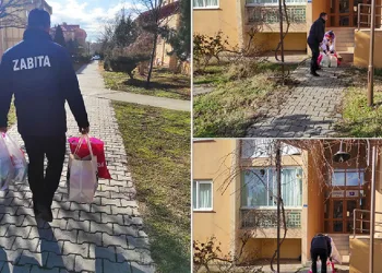 Yaşlı kadına zabıtadan yardım eli