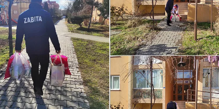 Yaşlı kadına zabıtadan yardım eli