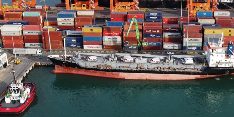 500 tonluk 3’üncü yardım gemisi uğurlandı