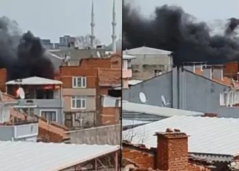 Bursa’da çatı yangını mahalleliyi ayağa kaldırdı