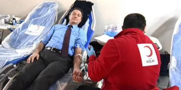 ESKİ personelinden kan bağışı