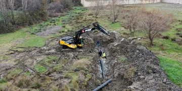 Ana kanalizasyon hattında yenileme çalışması