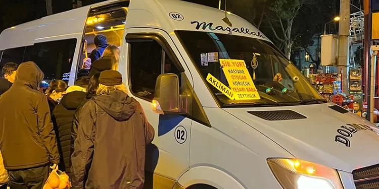 Sinop’ta dolmuş fiyatlarına zam
