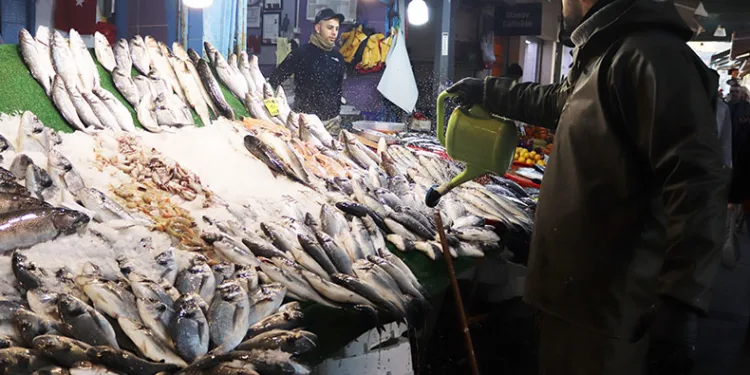 Hava şartları balık tezgahlarını etkiledi