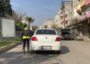 Kilis’te trafikte tehlikeli oyun