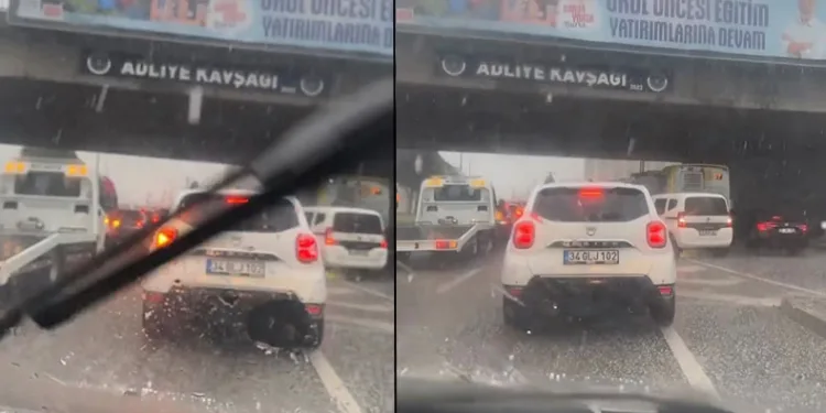 Bursa’da dolu yağışı etkili oldu