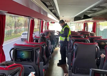 Jandarmadan şehirlerarası otobüslere denetim