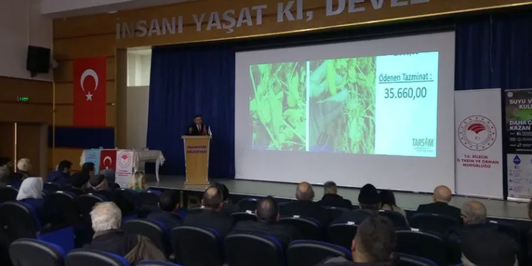 Pazaryeri’nde çiftçilere tarımsal desteklemeler anlatıldı